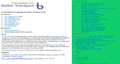Desktop Screenshot of cambsbettertransport.org.uk